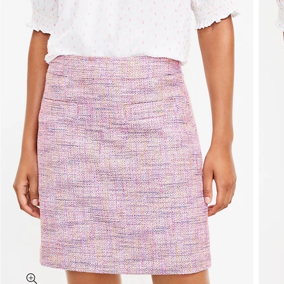 LOFT Dresses & Skirts - Loft Petite Tweed Pocket Shift Skirt (size 0) (NWT)